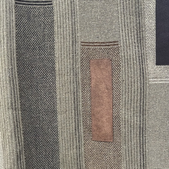 Vintage AEFFE Wool Blend Crewneck Sweater army green geo pattern knit size XL - Picture 5 of 11